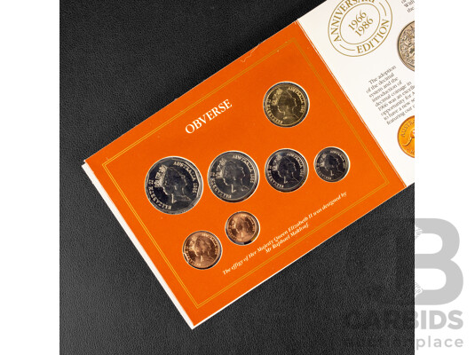 Australian RAM 1986 Seven UNC Coin Set, International Year of Peace