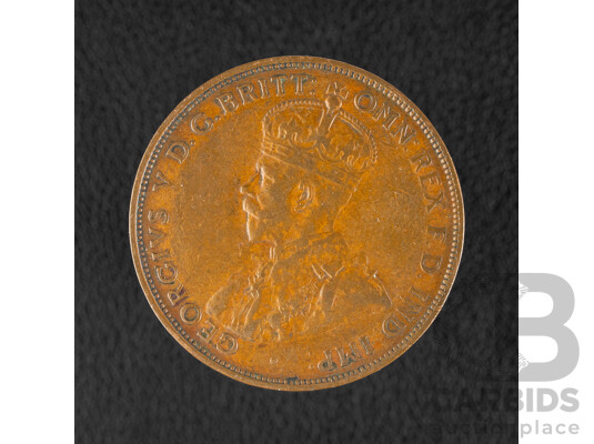 Australian 1932/33 Over Stamp Penny
