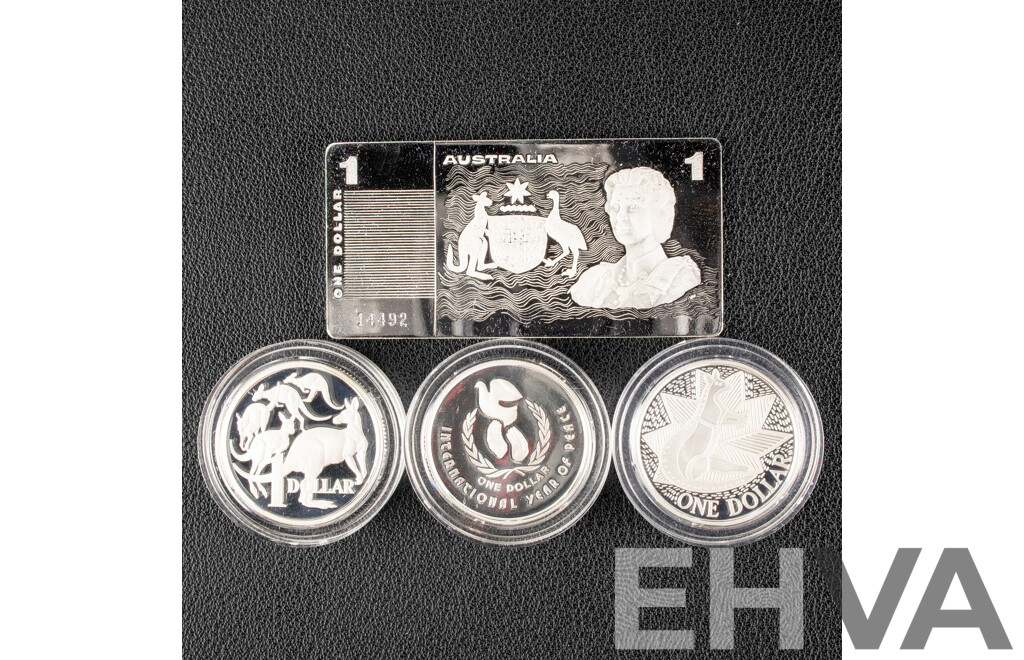 Australian RAM 1990 Masterpieces in Silver Proof Set, The Silver Dollars .925