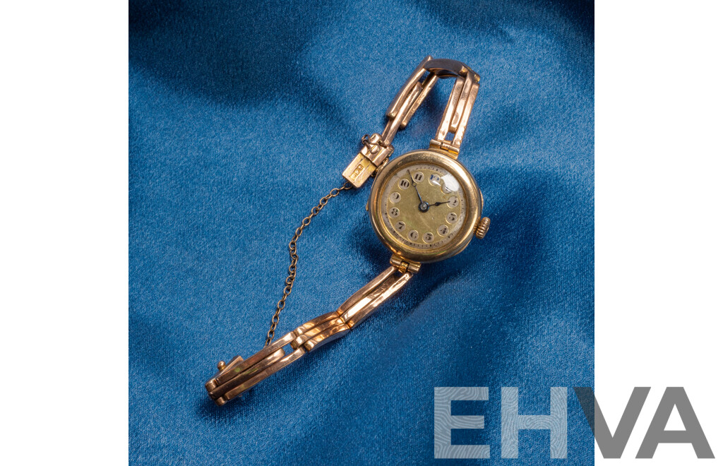 Ladies' Vintage 9ct Rose Gold Swiss Mechanical Watch - 20.65gms