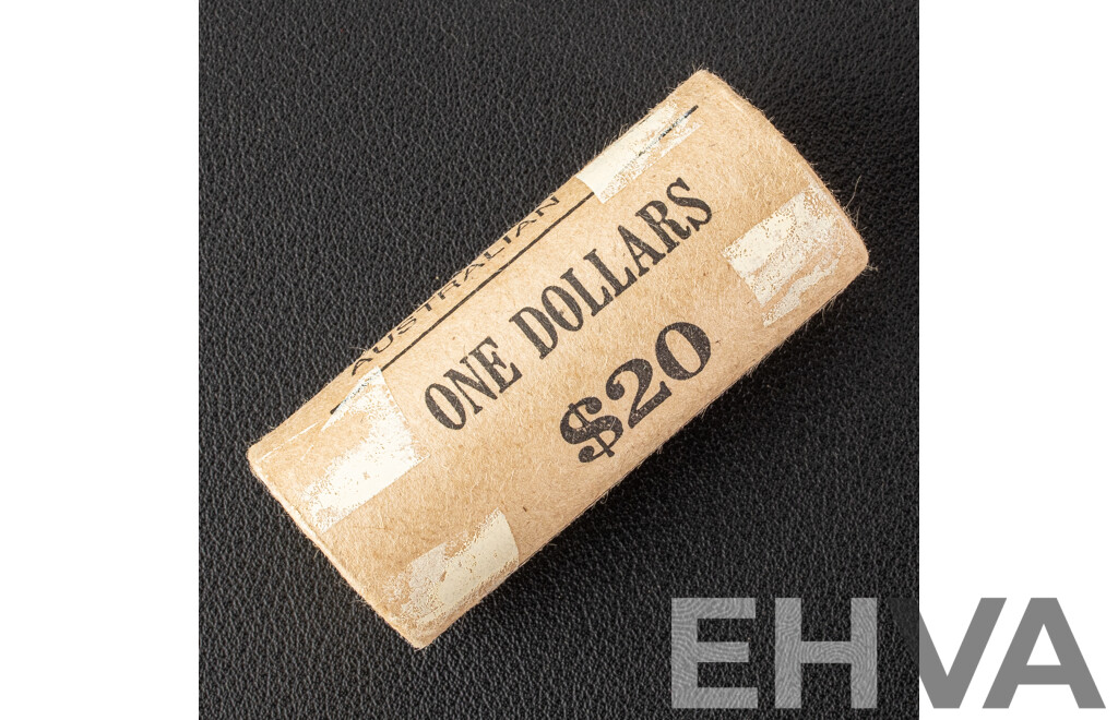 Australian RAM 1984 UNC One Dollar Coin Roll, First Year Issue