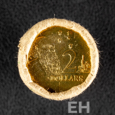 Australian RAM UNC 1988 Two Dollar Coin Roll, First Year Issue