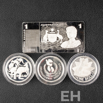 Australian RAM 1990 Masterpieces in Silver Proof Set, The Silver Dollars .925