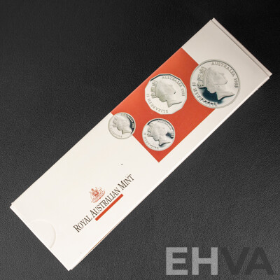 Australian RAM 1988 Four Silver Proof Coin Set, Masterpieces in Silver .925