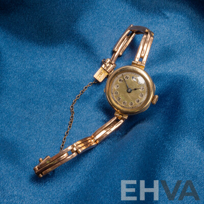 Ladies' Vintage 9ct Rose Gold Swiss Mechanical Watch - 20.65gms