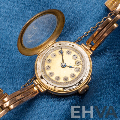 Ladies' Vintage 9ct Rose Gold Swiss Mechanical Watch - 20.65gms