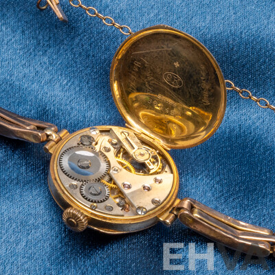 Ladies' Vintage 9ct Rose Gold Swiss Mechanical Watch - 20.65gms