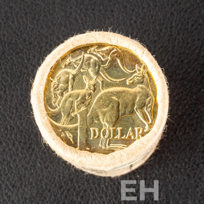 Australian RAM 1984 UNC One Dollar Coin Roll, First Year Issue