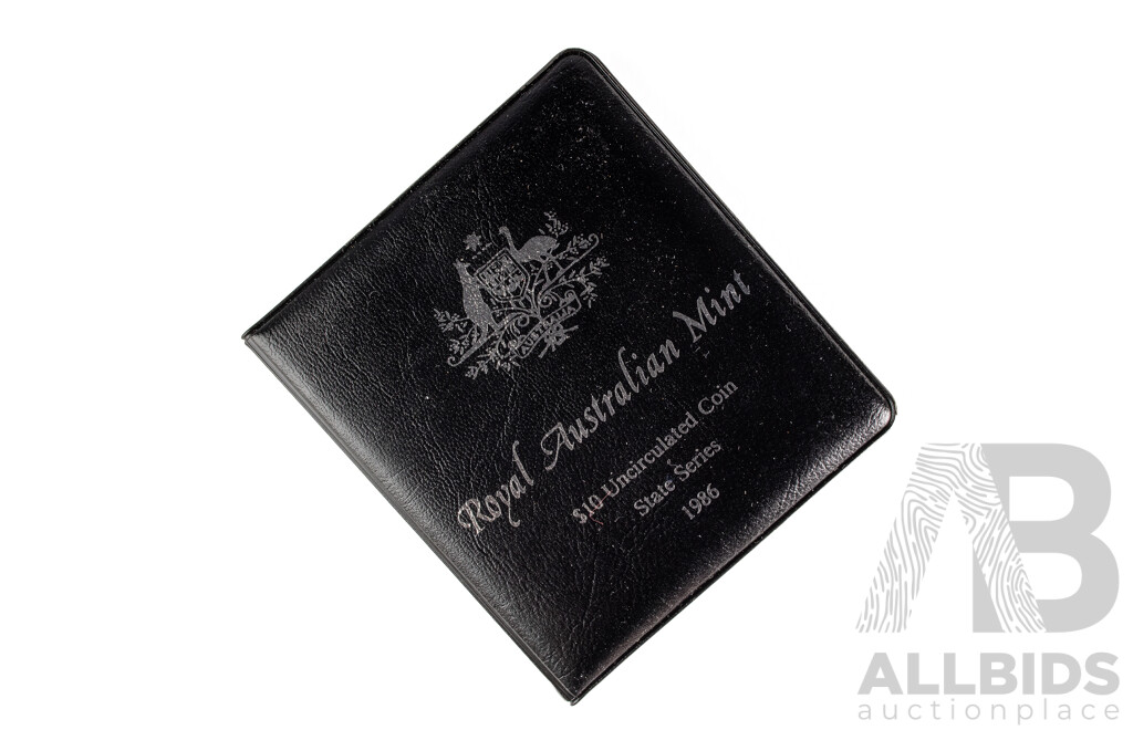 Australian RAM 1986 Silver Ten Dollar Coin, State Series South Australia .925