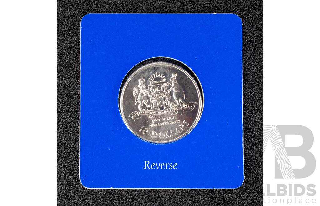 Australian RAM 1987 Silver Ten Dollar Coin, State Series, New South Wales .925