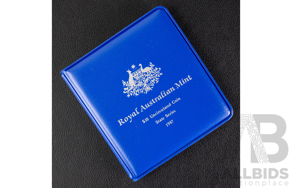 Australian RAM 1987 Silver Ten Dollar Coin, State Series, New South Wales .925