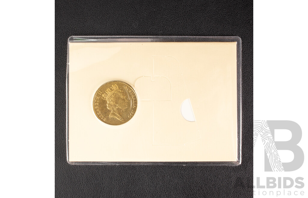 Five Australian RAM 1990 Five Dollar Coins, ANZAC 75th Anniversary