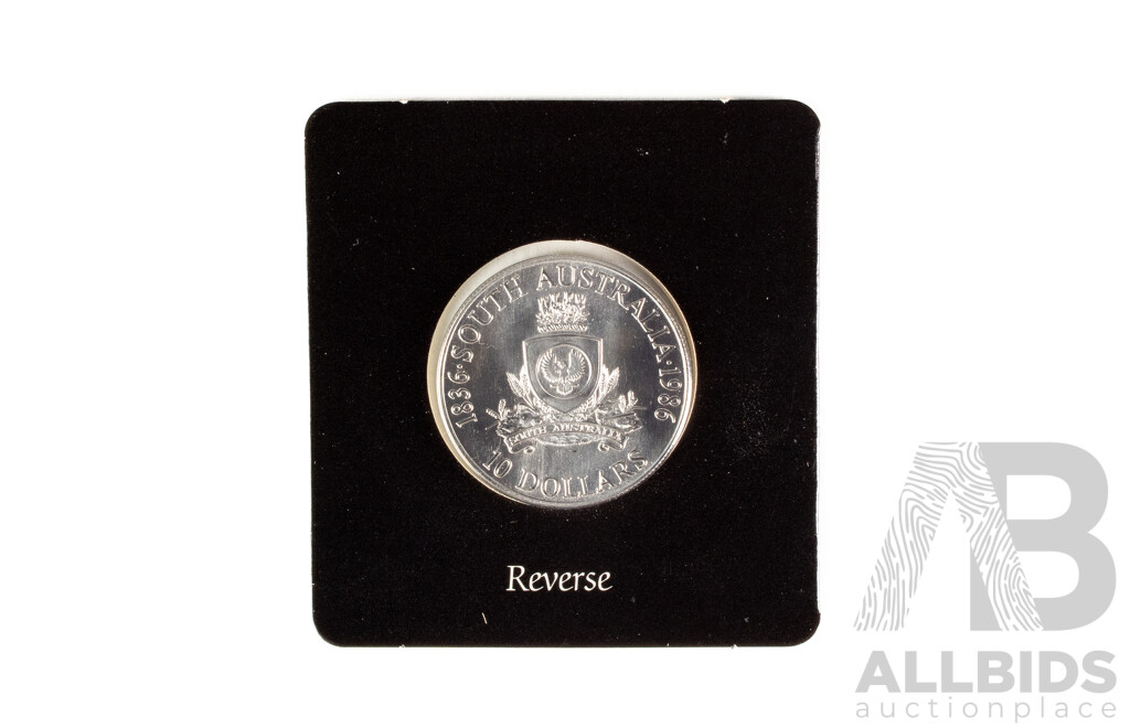 Australian 1986 Silver Ten Dollar Coin, State Series South Australia .925