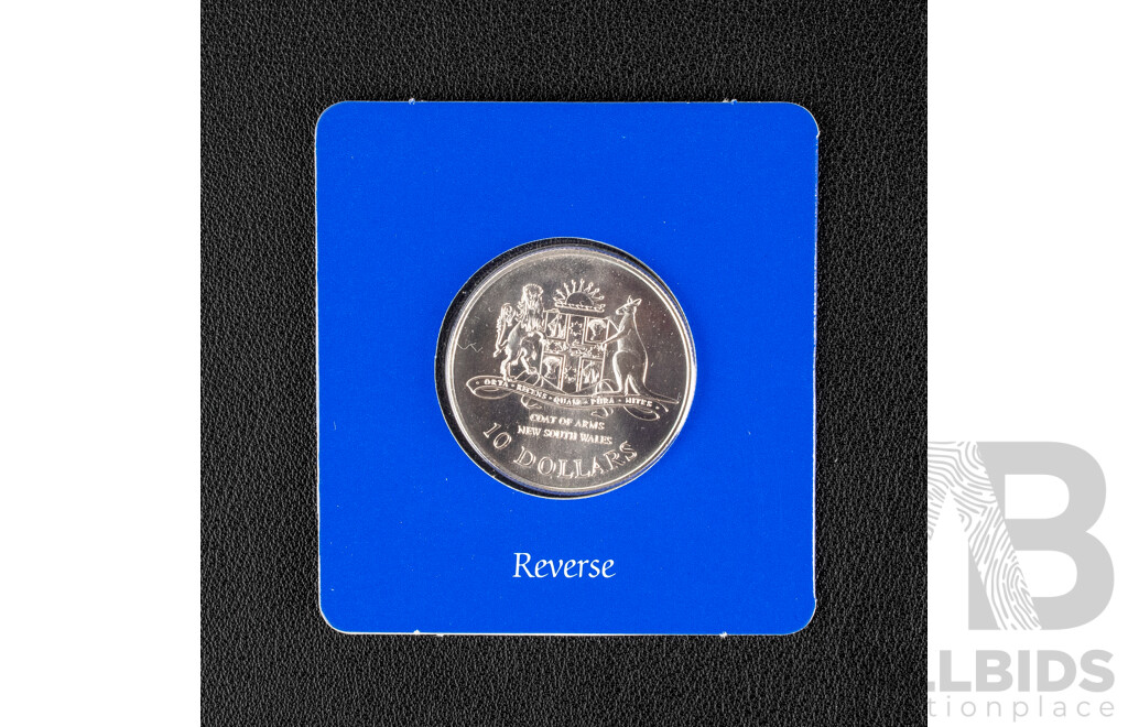 Australian RAM 1987 Silver Ten Dollar Coin, State Series, New South Wales .925