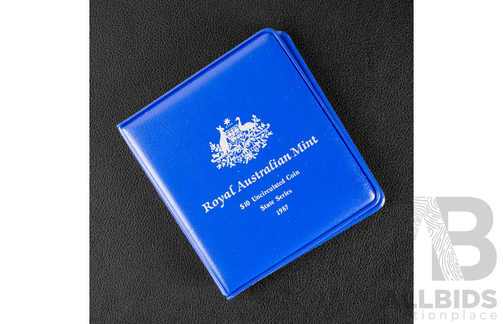 Australian RAM 1987 Silver Ten Dollar Coin, State Series, New South Wales .925