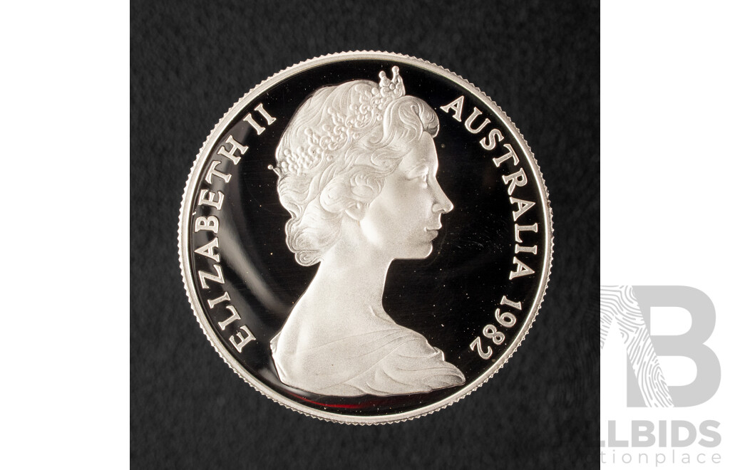 Australian RAM 1982 Silver Proof Ten Dollar Coin, Commonwealth Games .925
