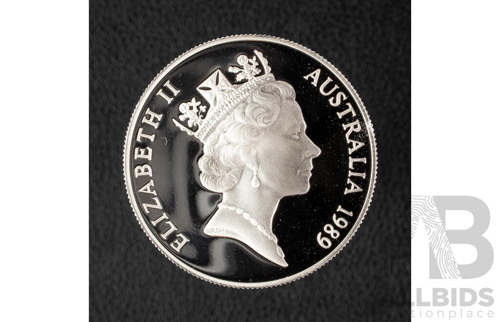 Australian RAM 1989 Silver Proof Ten Dollar Coin, State Series Queensland .925