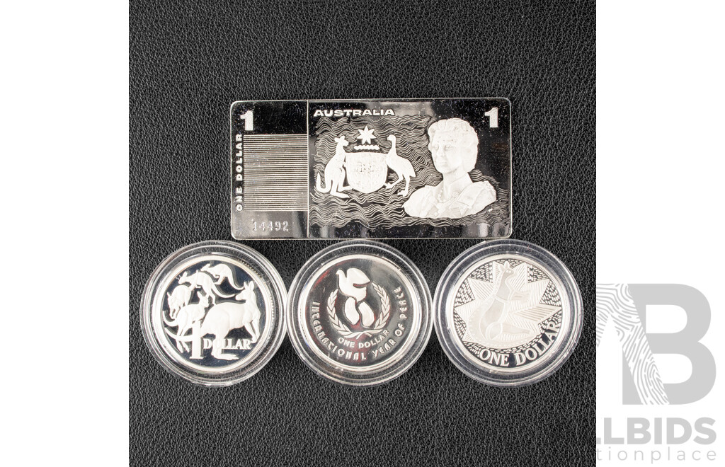 Australian RAM 1990 Masterpieces in Silver Proof Set, The Silver Dollars .925