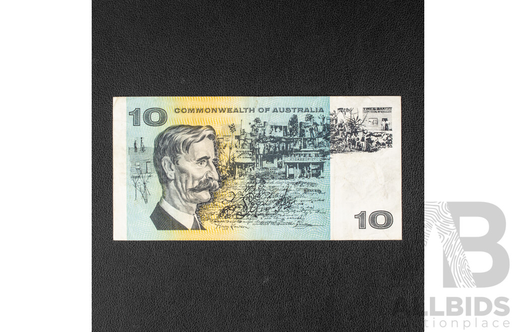 Australian 1966 Ten Dollar Note, Coombs/Wilson R301 SAS 209544