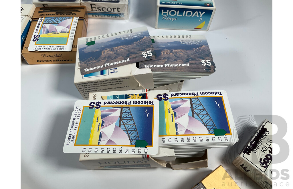 Collection of Australian Phone Cards Including 1990 Adelaide 500th World Championship Grand Prix, 1993 Year of the Worlds Indigenous People, Scenic, Animals and More, Many Multiples