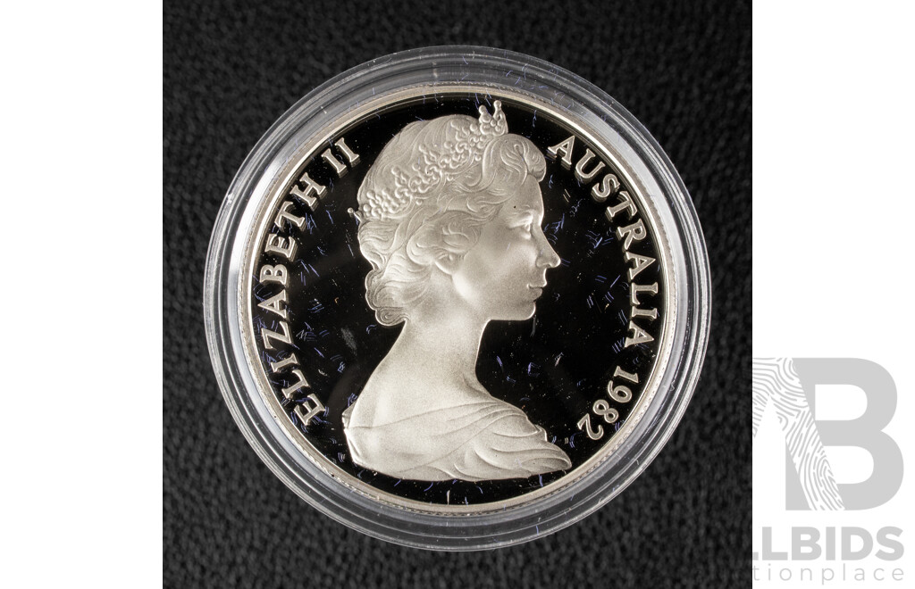 Australian RAM 1982 Silver Proof Ten Dollar Coin, Commonwealth Games .925