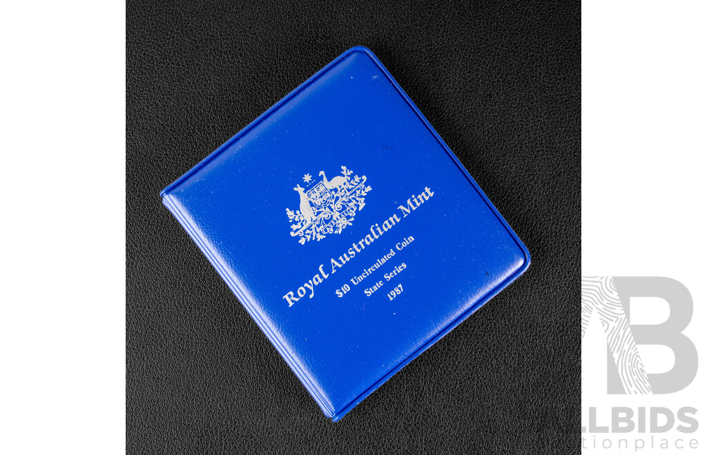 Australian RAM 1987 Silver Ten Dollar Coin, State Series, New South Wales .925