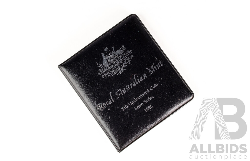 Australian 1986 Silver Ten Dollar Coin, State Series South Australia .925