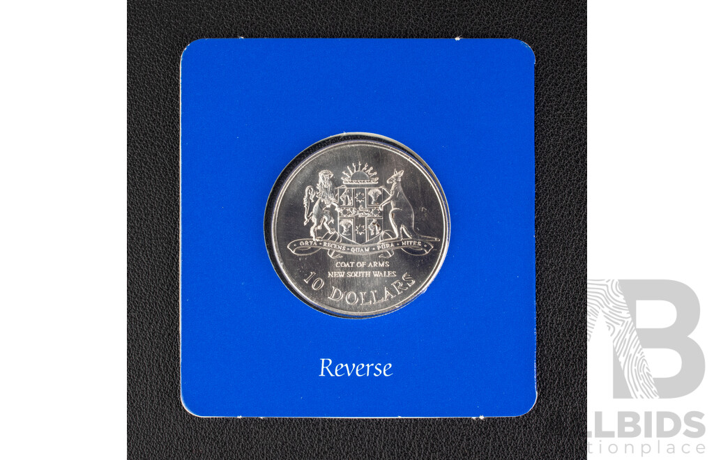 Australian RAM 1987 Silver Ten Dollar Coin, State Series, New South Wales .925