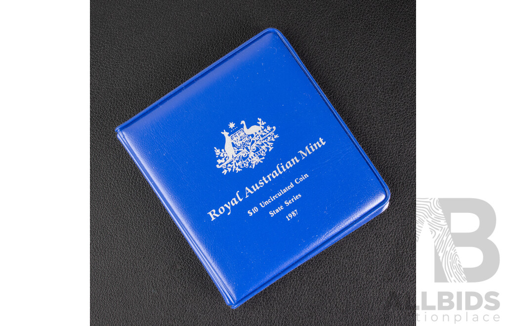 Australian RAM 1987 Silver Ten Dollar Coin, State Series, New South Wales .925