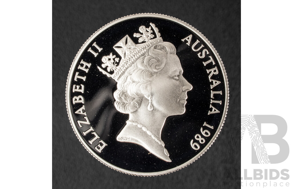 Australian RAM 1989 Silver Proof Ten Dollar Coin, State Series Queensland .925