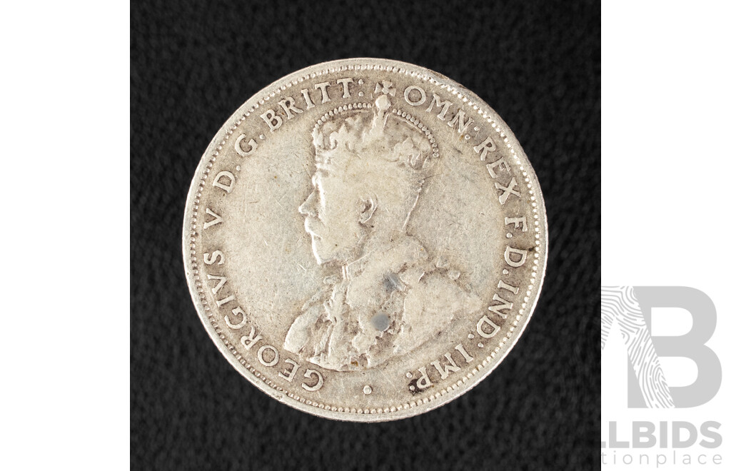Australian 1933 KGV Silver Florin .925