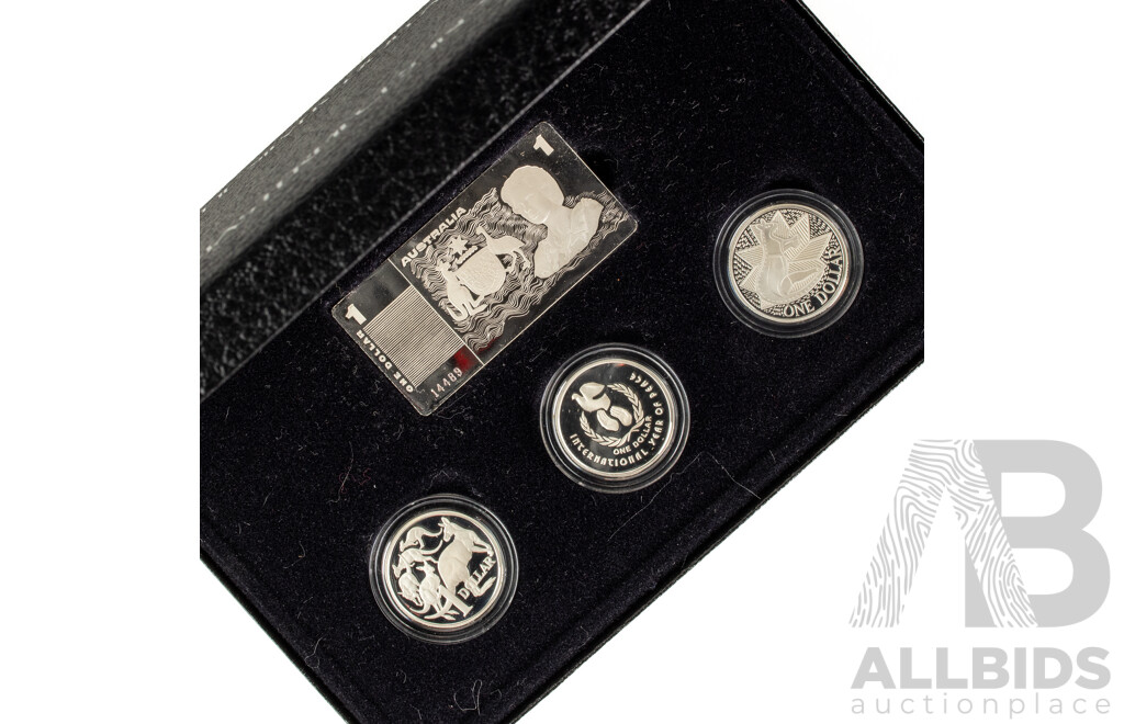 Australian RAM 1990 Masterpieces in Silver Proof Set, the Silver Dollars .925
