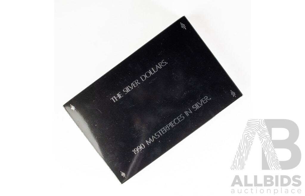 Australian RAM 1990 Masterpieces in Silver Proof Set, the Silver Dollars .925