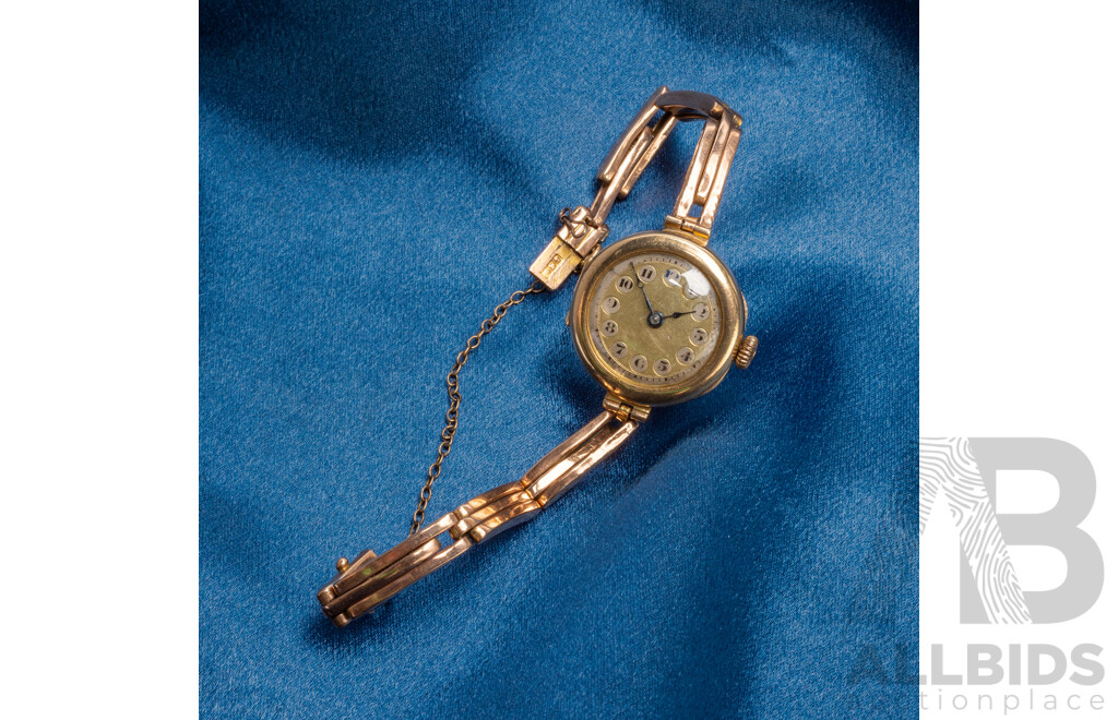 Ladies' Vintage 9ct Rose Gold Swiss Mechanical Watch - 20.65gms