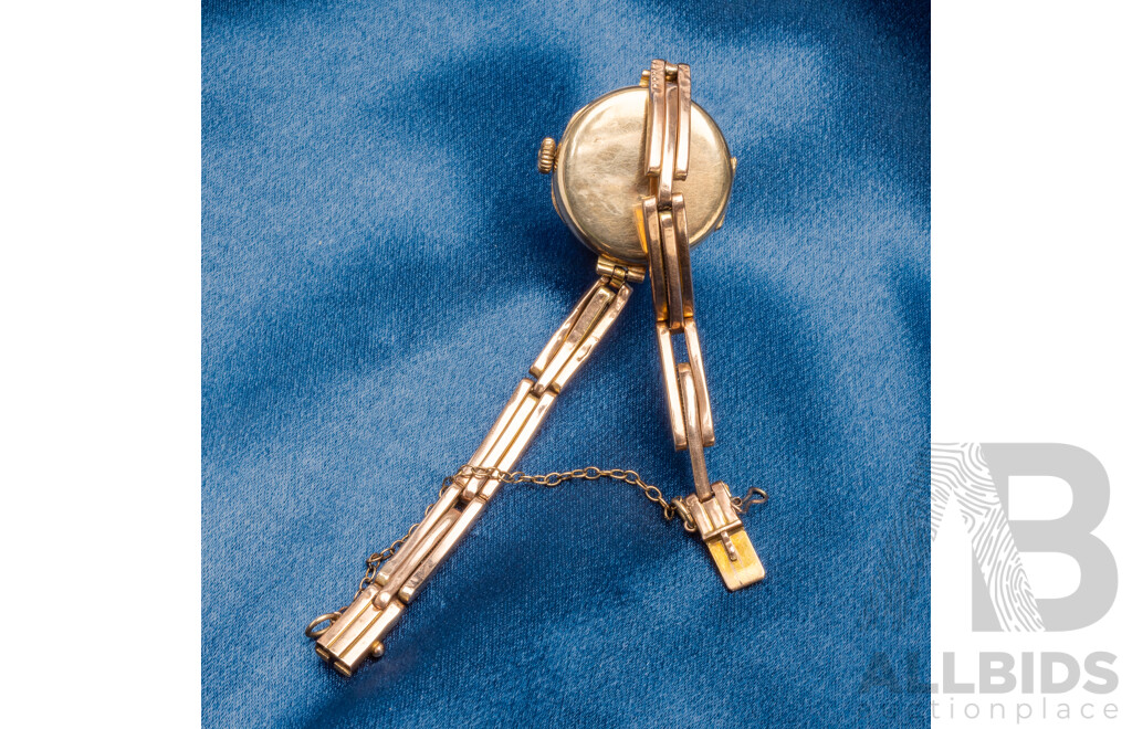 Ladies' Vintage 9ct Rose Gold Swiss Mechanical Watch - 20.65gms