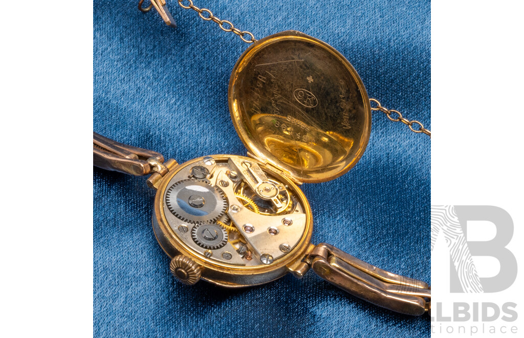 Ladies' Vintage 9ct Rose Gold Swiss Mechanical Watch - 20.65gms