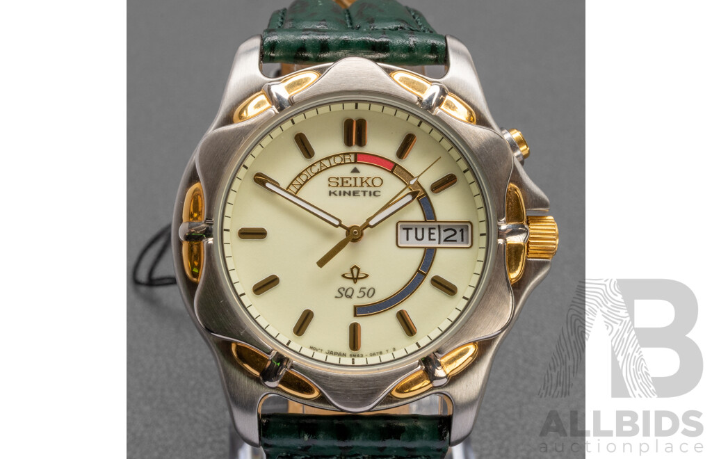 Men's Seiko Kinetic SQ50 Wristwatch - 590053
