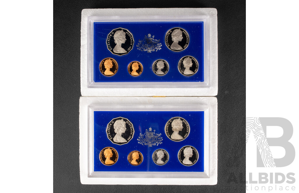 Australian RAM 1980 and 1981 Six Proof Coin Sets