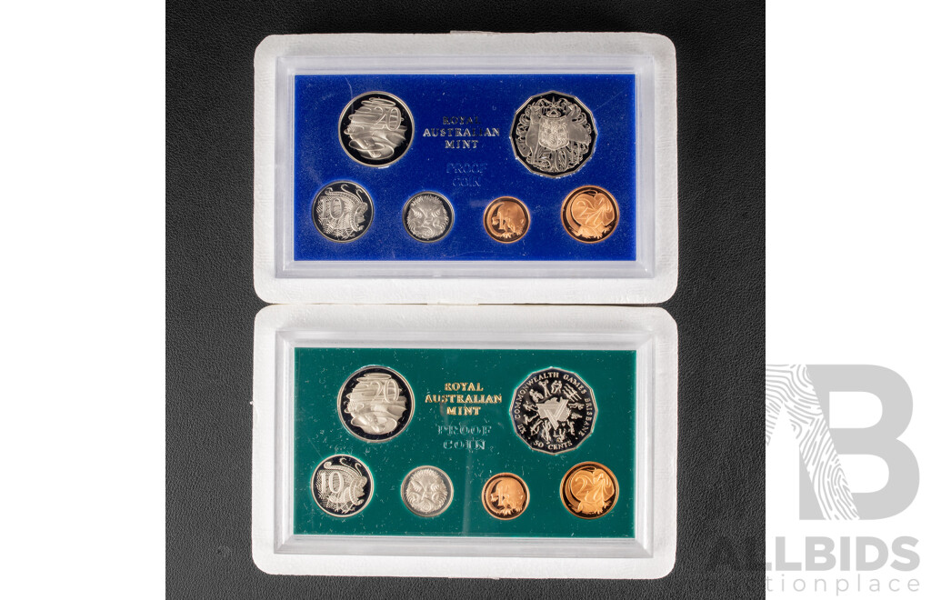 Australian RAM 1982 Commonwealth Games and 1983 Six Proof Coin Sets