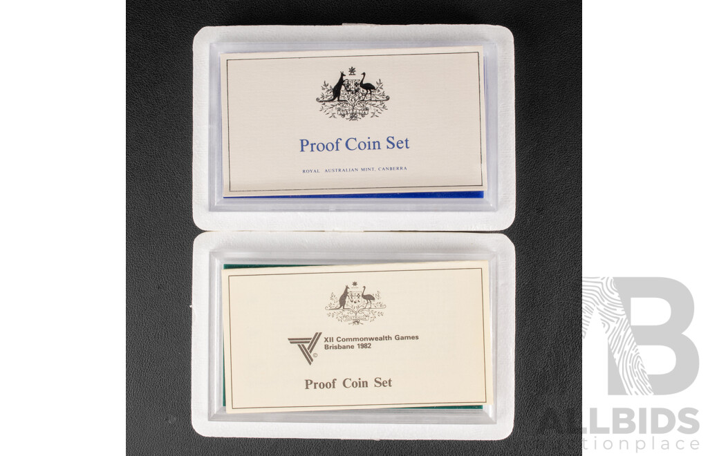 Australian RAM 1982 Commonwealth Games and 1983 Six Proof Coin Sets