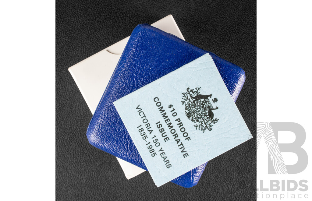 Australian RAM 1985 Silver Proof Ten Dollar Coin, State Series, Victoria