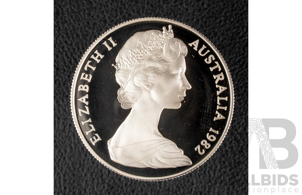 Australian RAM 1982 Silver Proof Ten Dollar Coin, Commonwealth Games .925