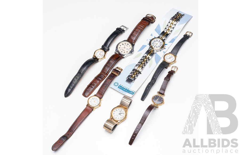 Collection of Ladies' Watches. Guess, Lorus, Citizen Junghans. Lot of 7