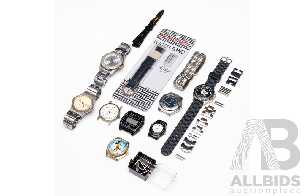 Collection of Watches, Watch Accessories and Parts