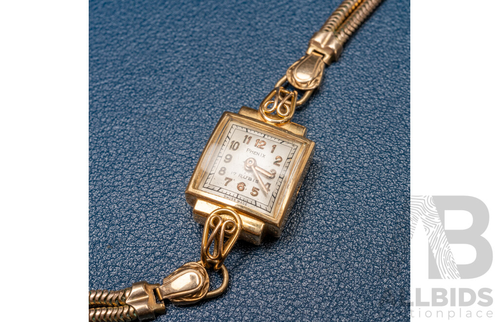 Rare Vintage 18ct Yellow Gold Swissmade Watch, Phenix - 32906