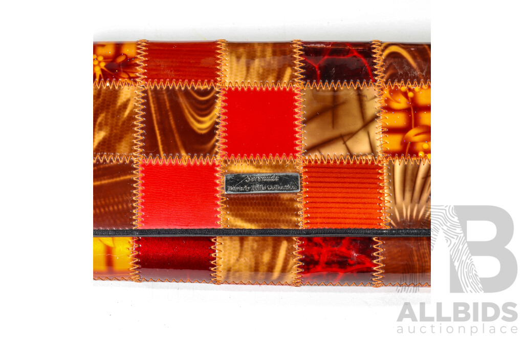 Seranade Beverly Hills Collection Leather Patchwork Hand Bag and Purse