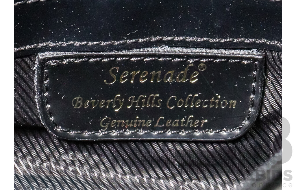Seranade Beverly Hills Collection Leather Patchwork Hand Bag and Purse