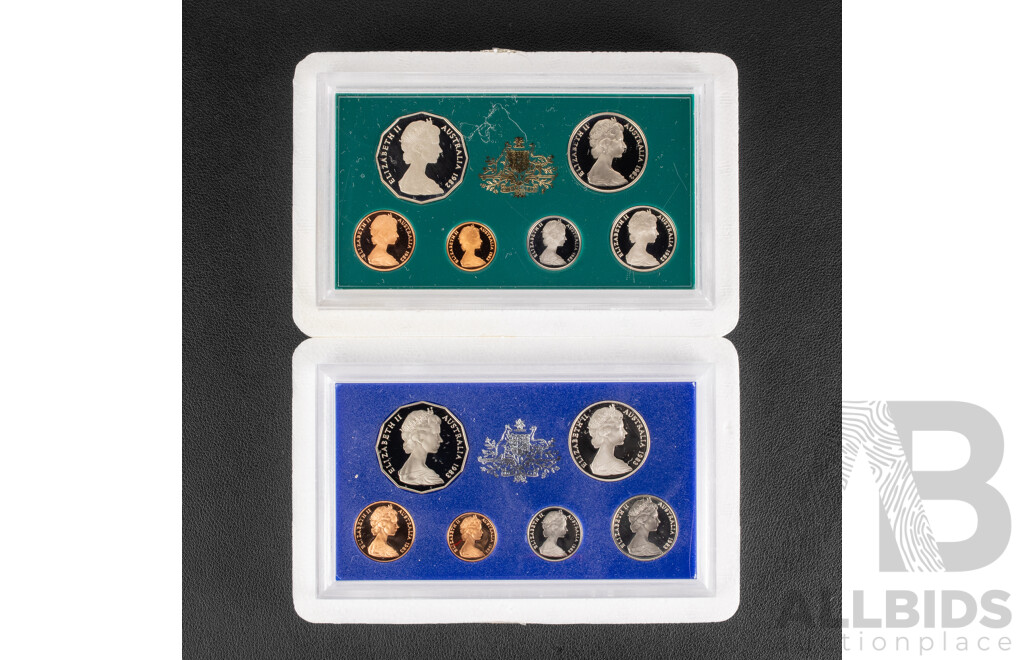 Australian RAM 1983 and 1982 Commonwealth Games Six Proof Coin Sets