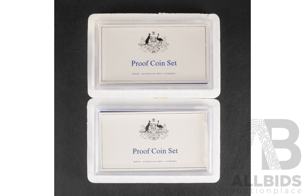 Australian RAM 1980 and 1984 Six Proof Coin Sets