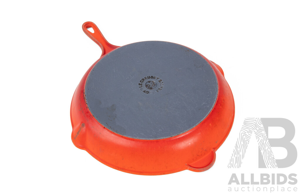 Vintage Le Creuset Steel Fry Pan, Made in France